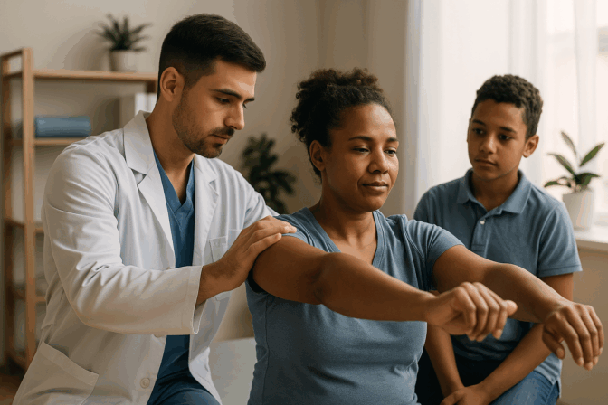 Consulta de fisiatría humanizada en Trinisalud IPS,